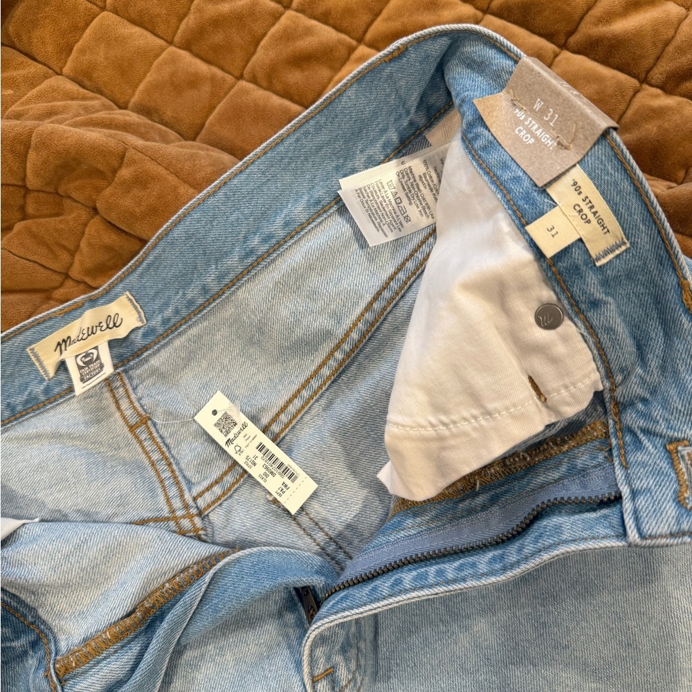 Madewell 90s straight crop jeans size 31 - Picture 6 of 10